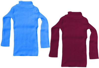 MTI FAASHION Solid High Neck Casual Baby Boys & Baby Girls Multicolor Sweater