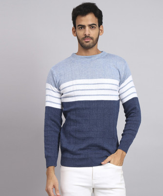 HELL BOUND Full Sleeve Color Block Men Sweatshirt