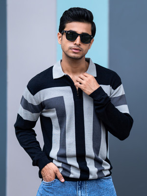 MANIAC Colorblock Men Polo Neck Multicolor T-Shirt