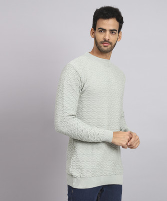 ZEPPI Solid Round Neck Casual Men Multicolor Sweater