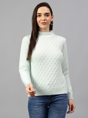 CANTABIL Solid Turtle Neck Casual Men Blue Sweater