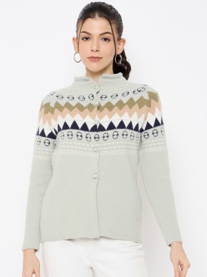 DUKE Self Design Mandarin Neck Casual Women Multicolor Sweater