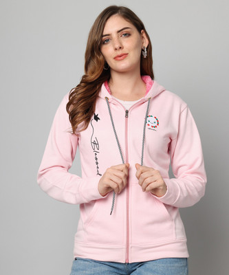 WEARSPOT Printed Hooded Neck Casual Women Multicolor Sweater
