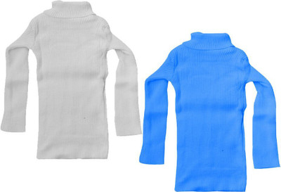 MTI FAASHION Solid High Neck Casual Baby Boys & Baby Girls Multicolor Sweater