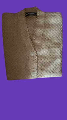 SHRIGANESH ENTERPRISES Solid V Neck Casual Women Brown Sweater