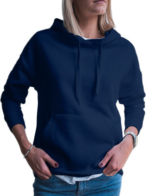 Qvick Full Sleeve Solid Women Sweatshirt