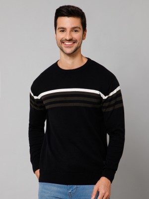 CANTABIL Striped Round Neck Casual Men Multicolor Sweater