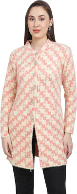 chatanya Solid V Neck Party Women Pink Sweater