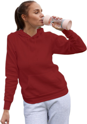 HOC Full Sleeve Solid Women Sweatshirt