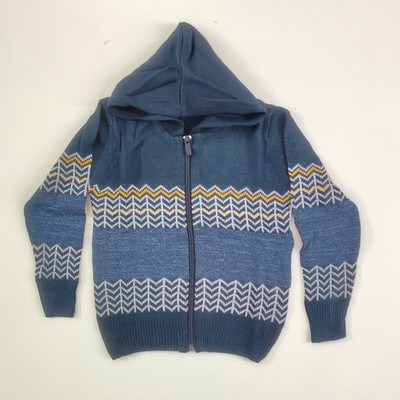 Coldplay Self Design Hooded Neck Casual Boys Multicolor Sweater