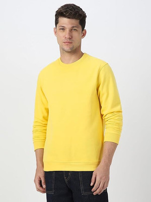 MAYANKHUB Solid Round Neck Casual Men Black Sweater