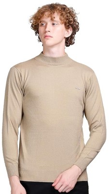 Rajeevranjan Solid Turtle Neck Casual Men Beige, Blue Sweater