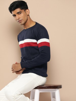 INVICTUS Woven Round Neck Casual Men Multicolor Sweater