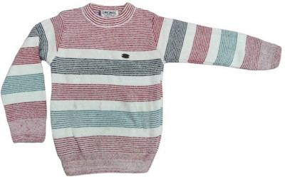 Mumknits Self Design Round Neck Casual Baby Boys & Baby Girls Multicolor Sweater