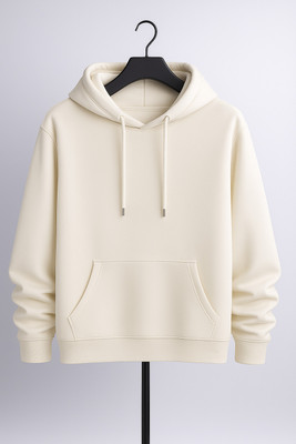 Ashkart Solid Hooded Neck Casual Men Blue Sweater