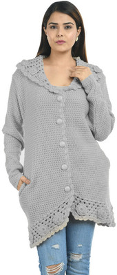 Life and style Self Design V Neck Casual Men Grey Sweater