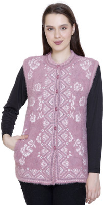 chatanya Solid V Neck Party Women Purple Sweater