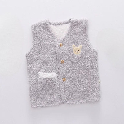 Lugo Solid V Neck Casual Baby Boys & Baby Girls Grey Sweater