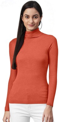 adibaba Solid Turtle Neck Casual Women Multicolor Sweater