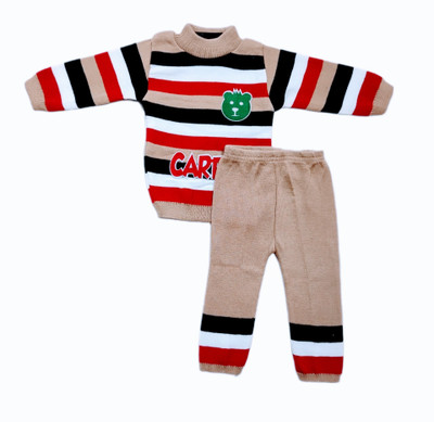 NKG FASHION Striped Round Neck Casual Baby Boys & Baby Girls Multicolor Sweater