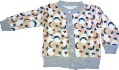 RUDRA KA Printed Round Neck Casual Baby Boys & Baby Girls Multicolor Sweater