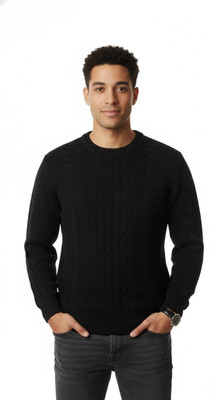 Sanzen Self Design Round Neck Casual Men Light Green Sweater