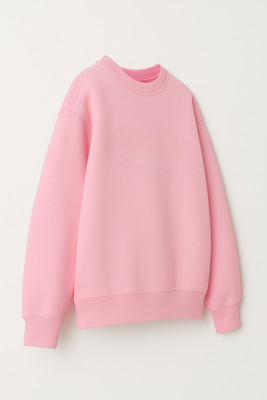 ZEAND Graphic Print Round Neck Casual Boys & Girls Pink Sweater