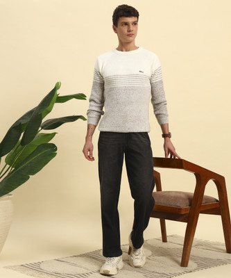 KILVESTED Striped Round Neck Casual Men Multicolor Sweater