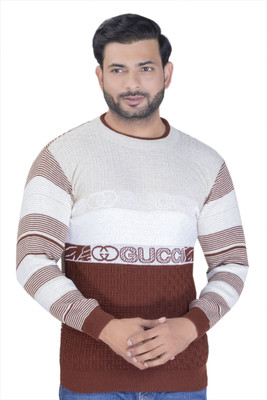 jksaini Colorblock Round Neck Party Men Multicolor Sweater