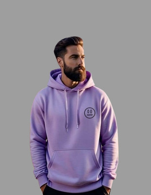 DAPPERS THREADS Printed Round Neck Casual Men Purple Sweater