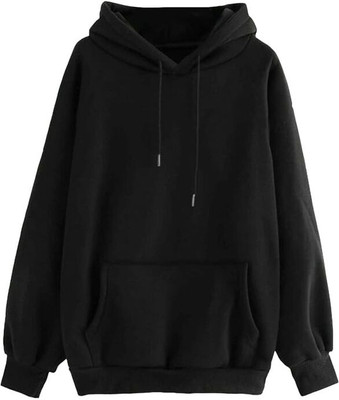 MAYANKHUB Solid Round Neck Casual Women Black Sweater