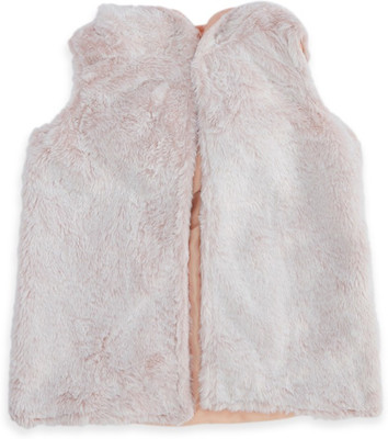 Pantaloons Junior Solid Hooded Neck Casual Girls Pink Sweater