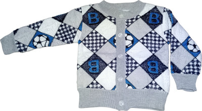 RUDRA KA Printed Round Neck Casual Baby Boys & Baby Girls Multicolor Sweater