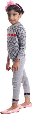 GTTWO Self Design Round Neck Casual Baby Boys & Baby Girls Multicolor Sweater
