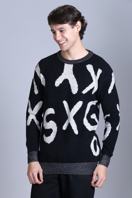 DZANT Printed Round Neck Casual Men Multicolor Sweater