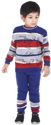 Rebiva Woven Round Neck Casual Baby Boys Multicolor Sweater