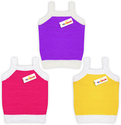 KIDSGULLAK Solid Round Neck Casual Baby Boys & Baby Girls Purple, Pink, Yellow Sweater