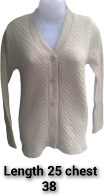 Galhotra Self Design, Solid V Neck Formal Women Multicolor Sweater