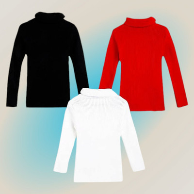 keshuyoka Self Design High Neck Casual Boys & Girls Multicolor Sweater