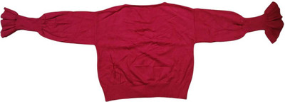 PRIDE SALES Solid Casual Women Red Sweater