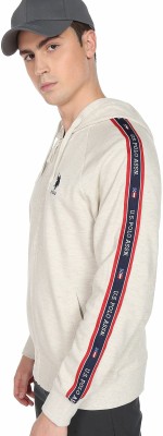 U.S. POLO ASSN. Full Sleeve Solid, Striped Men Sweatshirt