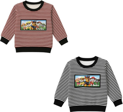 Mahi Fashion Striped Round Neck Casual Baby Boys & Baby Girls Multicolor Sweater
