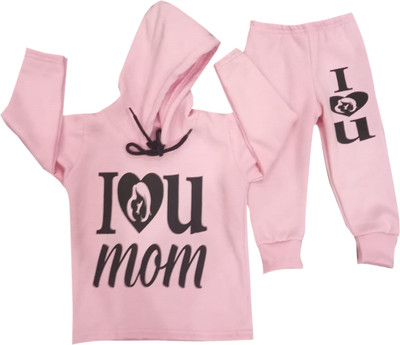 L Fashion Graphic Print Round Neck Casual Baby Boys & Baby Girls Reversible Pink Sweater