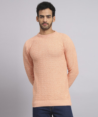 ZEPPI Solid Round Neck Casual Men Multicolor Sweater