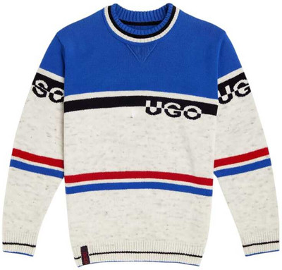 PINK PAADISE Graphic Print Crew Neck Casual Boys Multicolor Sweater