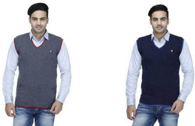 AAVYARA Solid V Neck Casual Women Multicolor Sweater