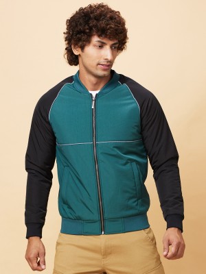 BEING HUMAN Solid Round Neck Casual Men Green Sweater