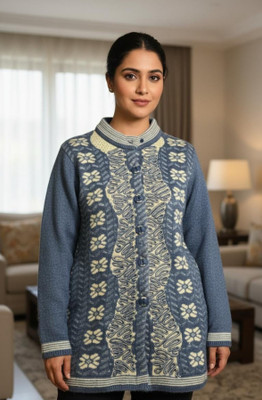 Fashionpoint Solid Round Neck Casual Women Grey Sweater