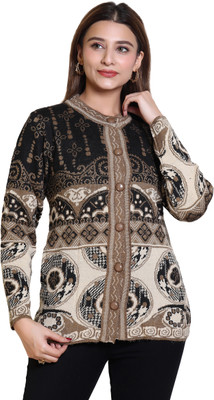 Grand Line Woven Round Neck Casual Women Multicolor Sweater