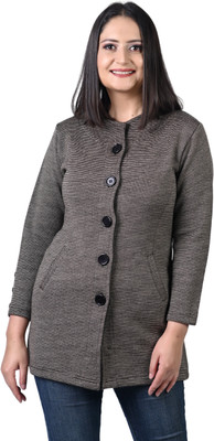 TWENTY ME Self Design Casual Women Grey Sweater